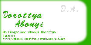 dorottya abonyi business card